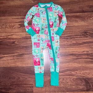 Birdie Bean Bamboo Convertible Pajamas Pjs Christmas Presents 12-18 Months